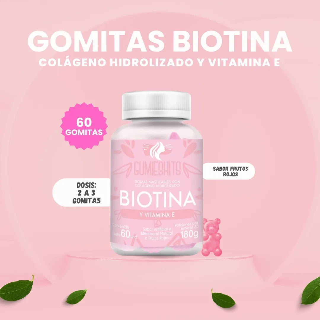 Gomitas Salud y Belleza: Biotina + Vitamina E x 60 unid