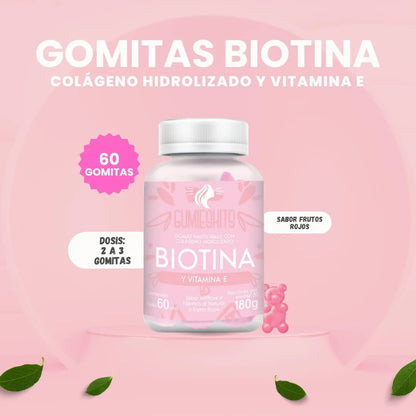 Gomitas Salud y Belleza:  Biotina + Vitamina E x 60 unid